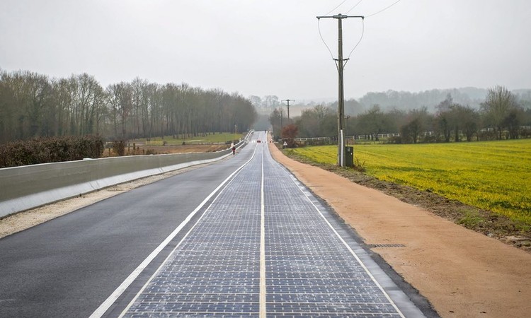 The world’s first solar panel road