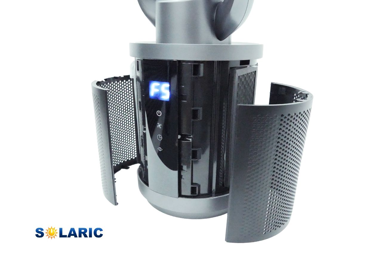 Close up of the bladeless fan