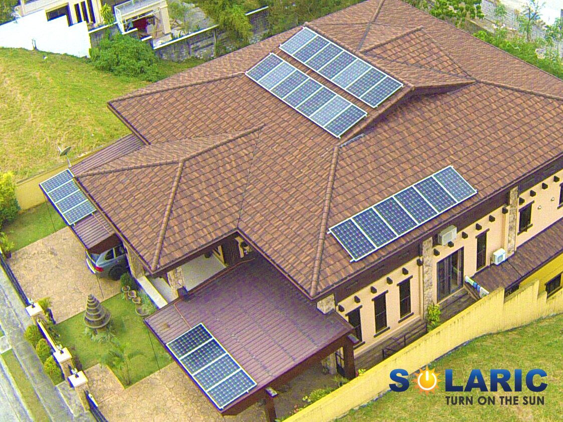 A house with solar panels on its roof