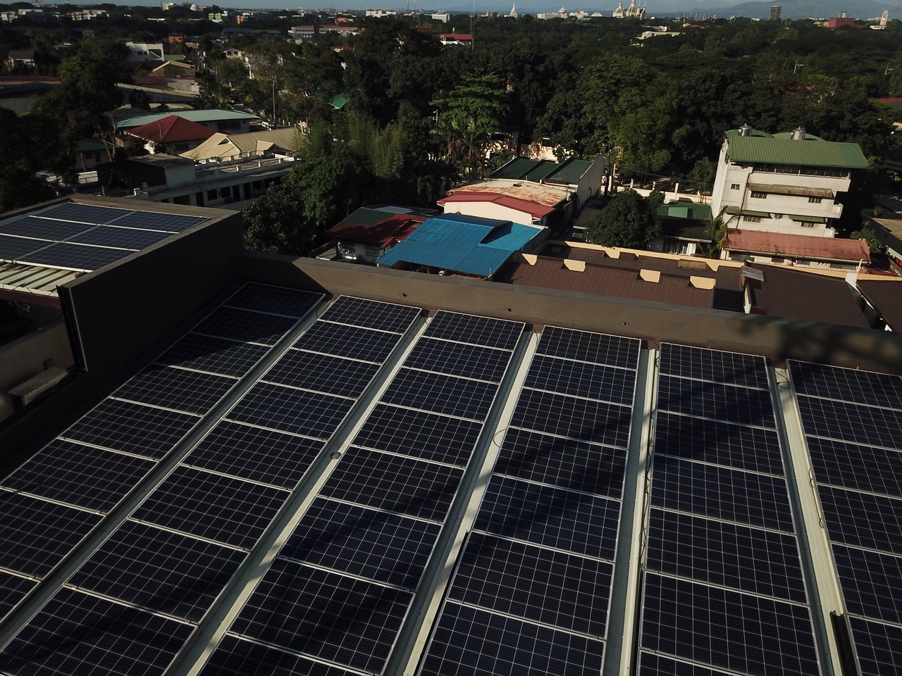 Solar panels affected by shading