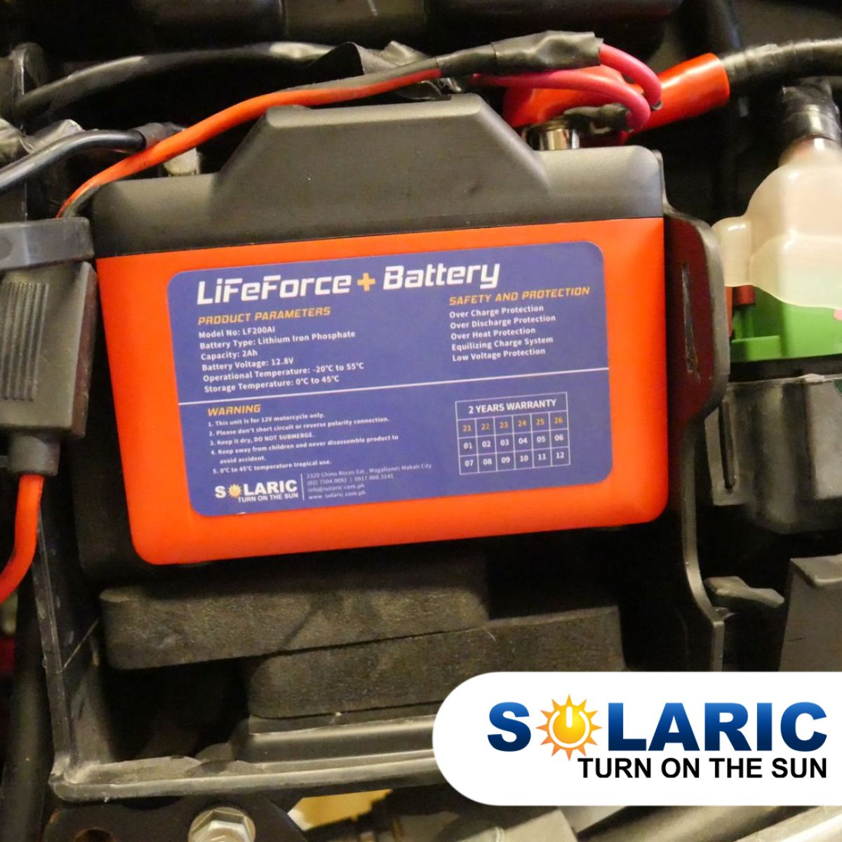 Ride all day long whenever you want because the Solaric LiFeForce is AVAILABLE!