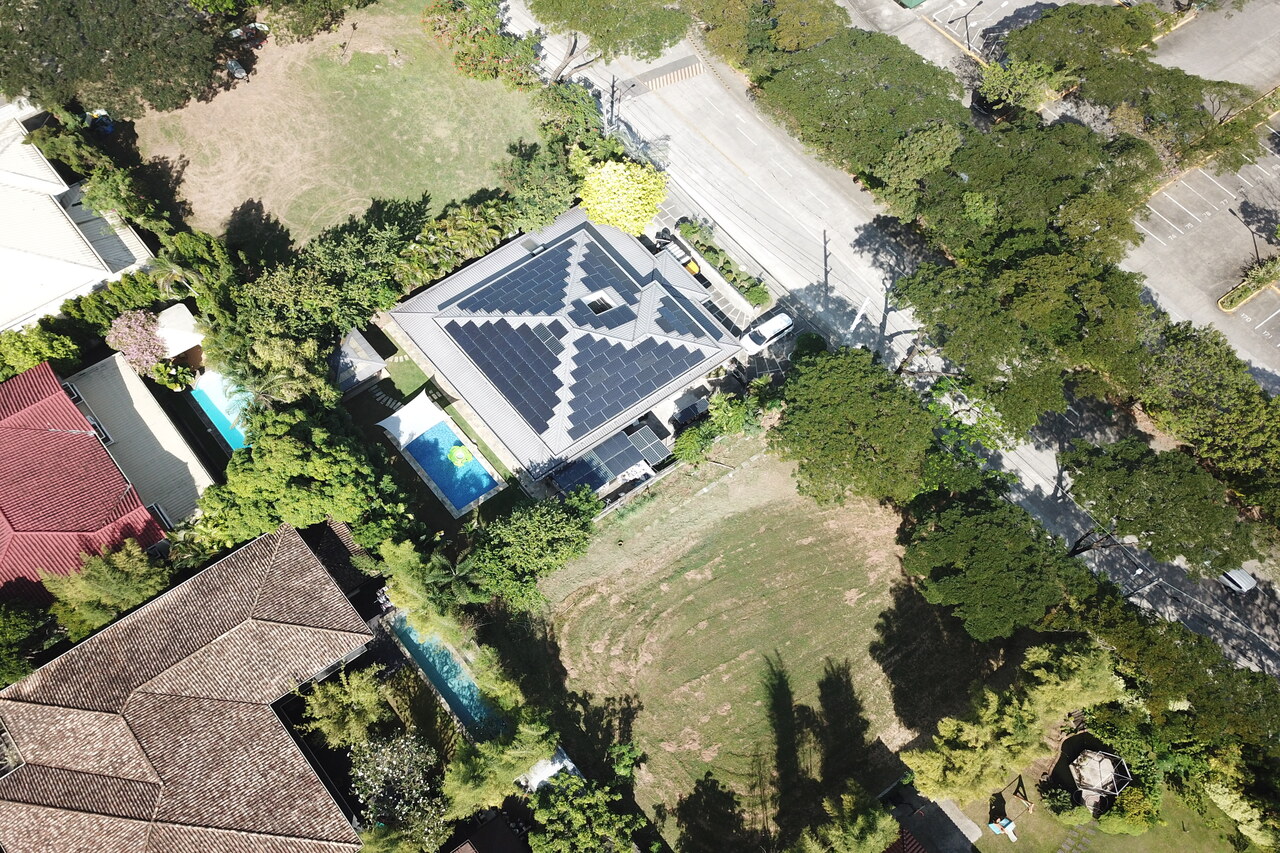 Top view of grid system of Solaric