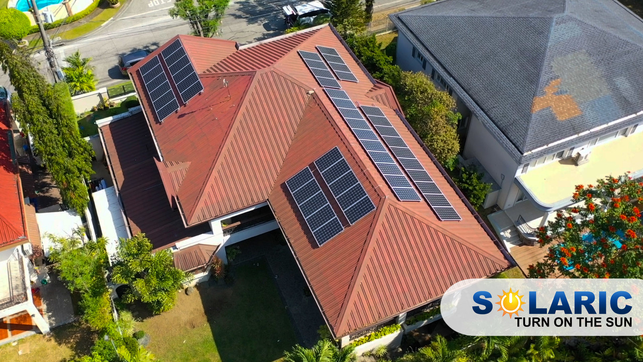 Rooftop solar on a home